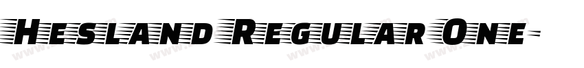 Hesland Regular One字体转换